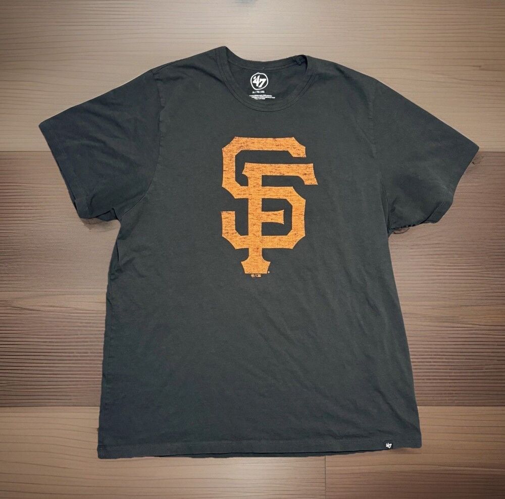 San Francisco Giants T-Shirt ‘47 Brand Short Sleeve Black Men's Size Extra Large
